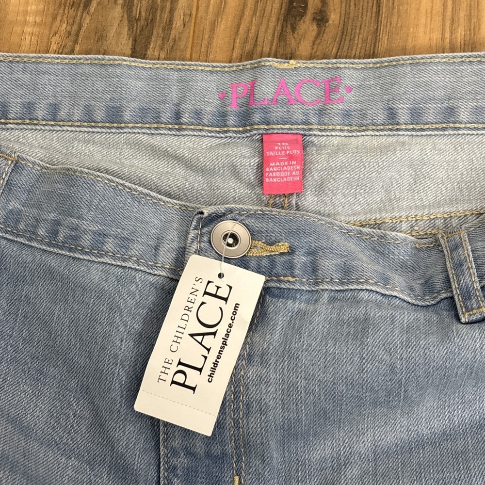 The Children's Place Girls Shorts Size 10 Plus Light Blue Cut Off NWT - Picture 8 of 9